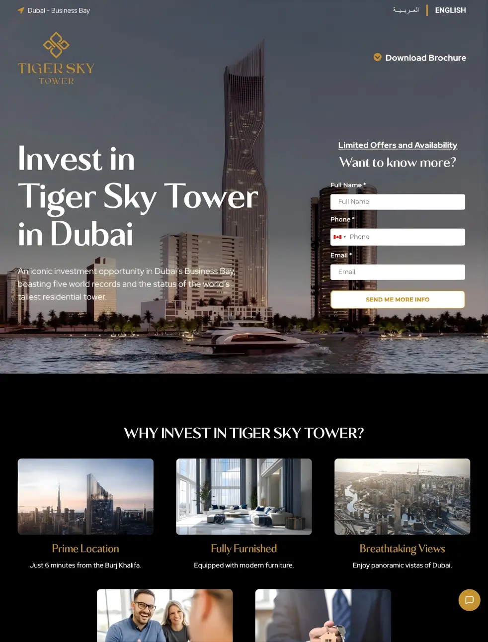 Tiger Tower Dubai Website Design & Development